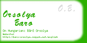 orsolya baro business card