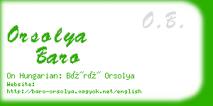 orsolya baro business card